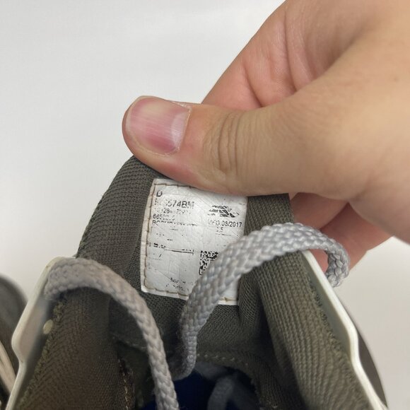 New Balance Mens 574 Sport Olive Green Suede Shoes Sneakers Size 10 D MS574BM - Picture 7 of 8